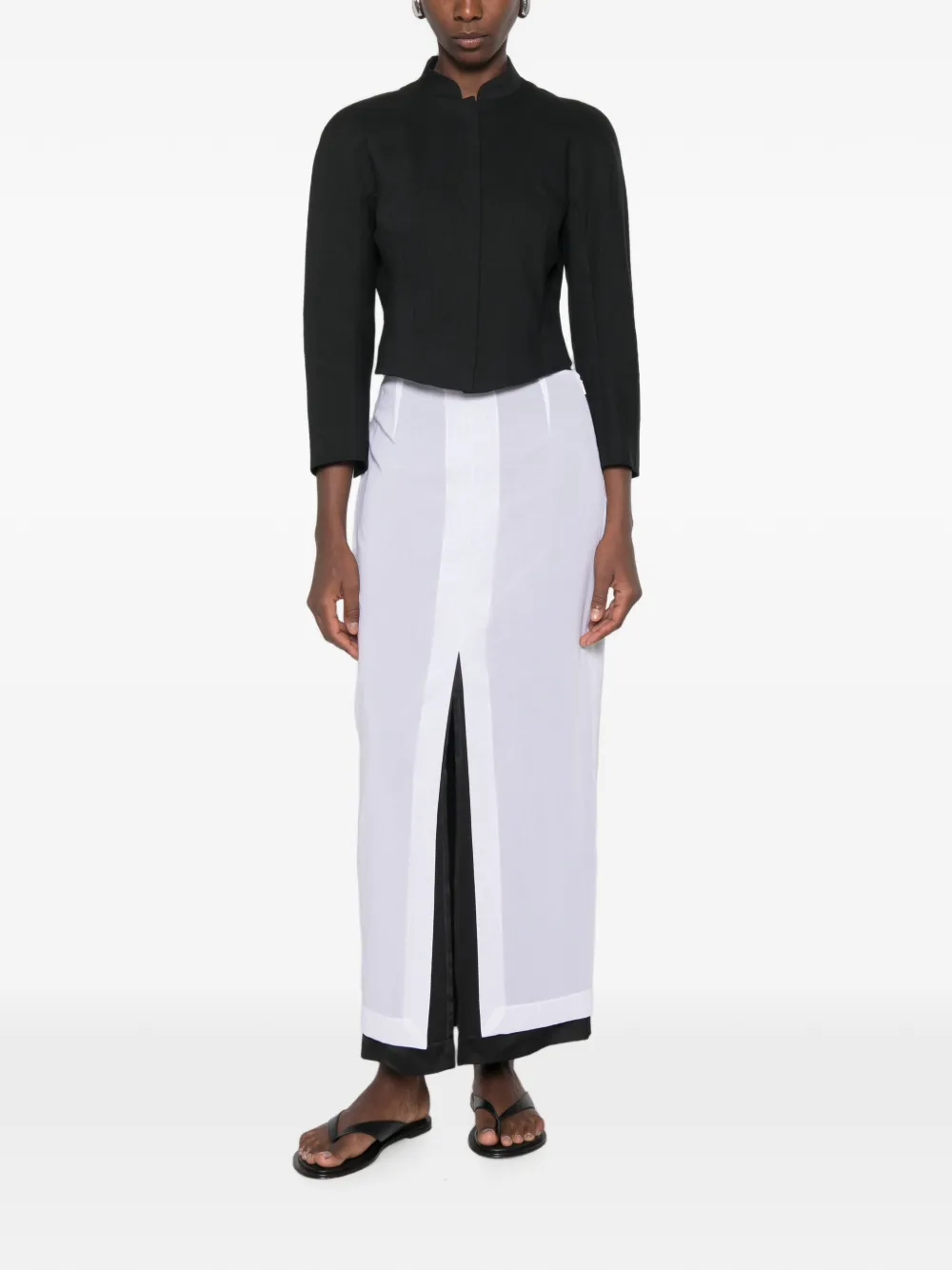 The Row Ismara gelaagde maxi-rok Wit