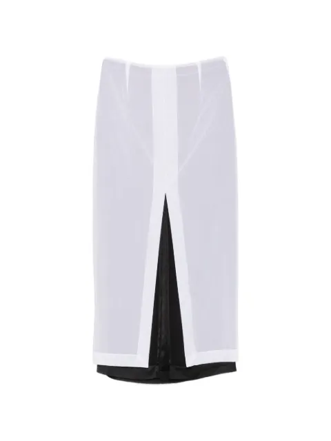 The Row Ismara layered maxi skirt