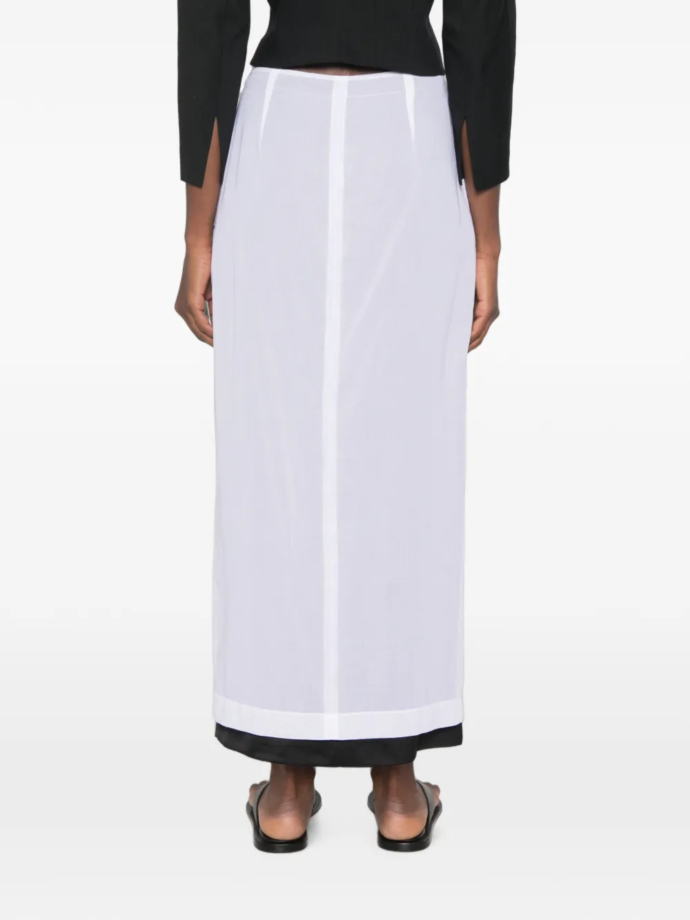 The Row Ismara gelaagde maxi-rok Wit