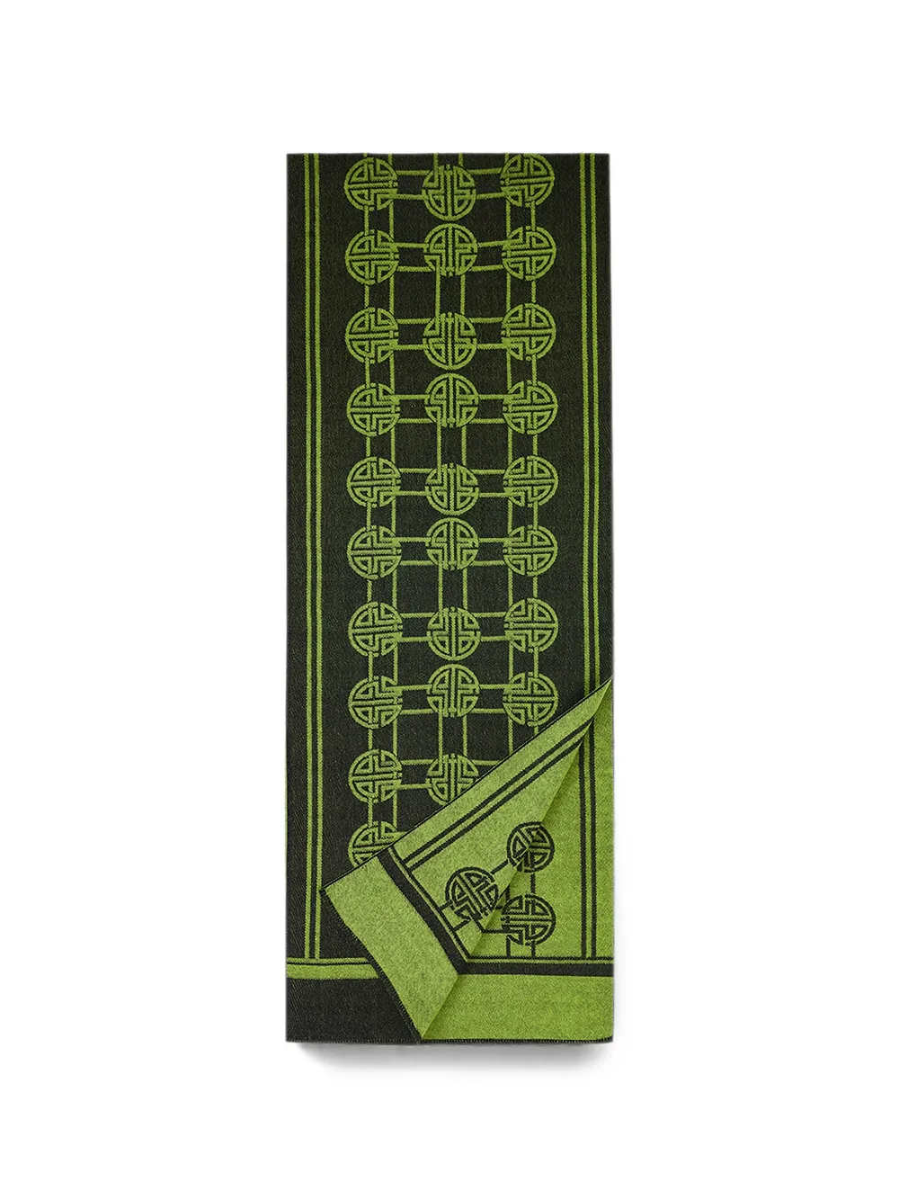 Shanghai Tang Live Long And Prosper scarf - Verde