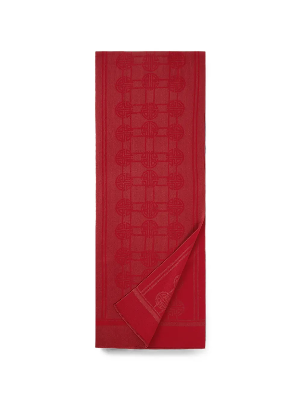 Shanghai Tang jacquard scarf - Rosso