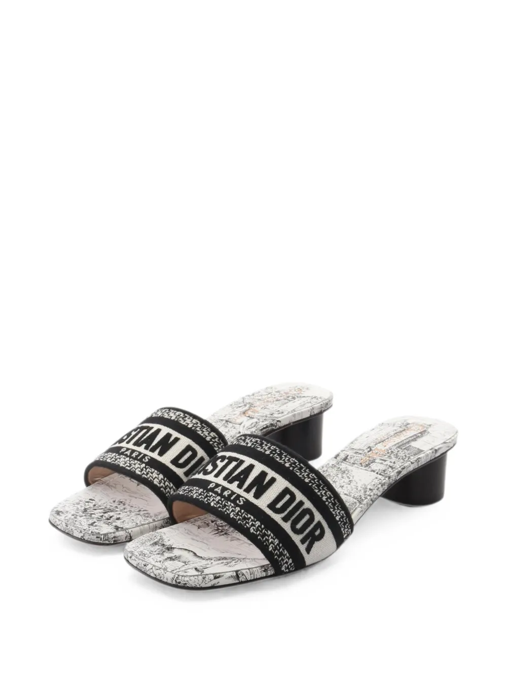 Christian Dior Pre-Owned 2020s Dway canvas sandals - White