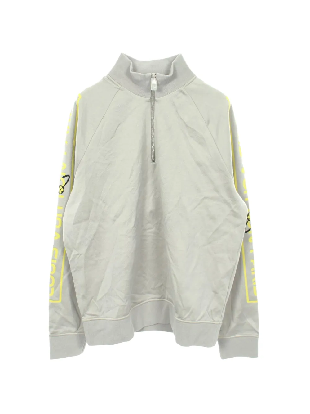 Louis Vuitton Pre-Owned 2010s arm logo half-zip sweater - Grigio