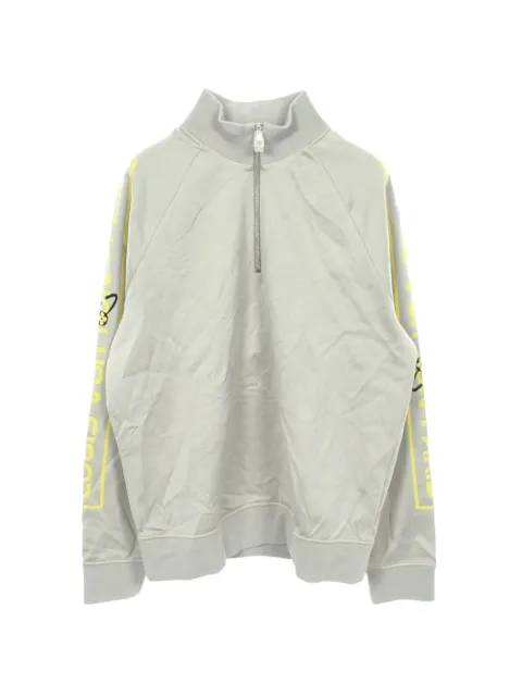 Louis Vuitton Pre-Owned 2010s arm logo half-zip sweater