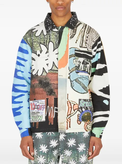 DRx x STEFAN MEIER x LN-CC graphic-print cotton jacket
