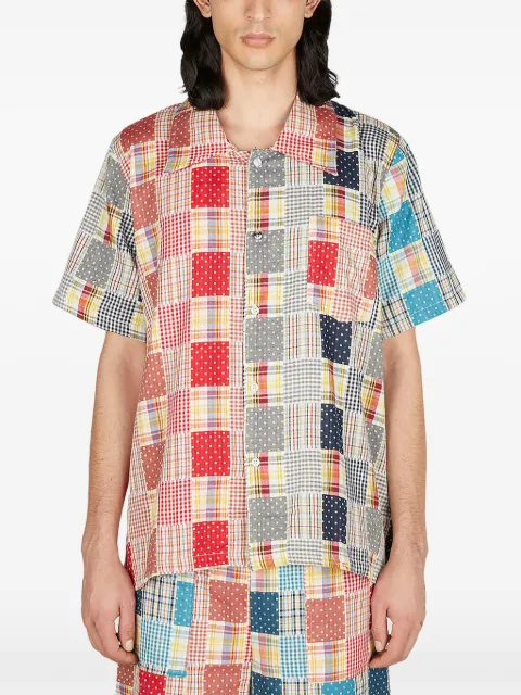 (di)vision  patchwork short-sleeve shirt