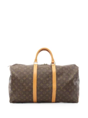 Louis Vuitton Pre-Owned 1997 キーポル 50 ボストンバッグ | ブラウン