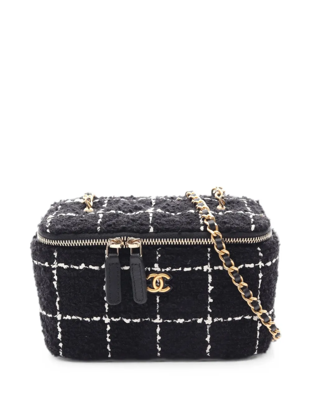 CHANEL Pre-Owned 2021s Vanity tweed shoulder bag - Nero