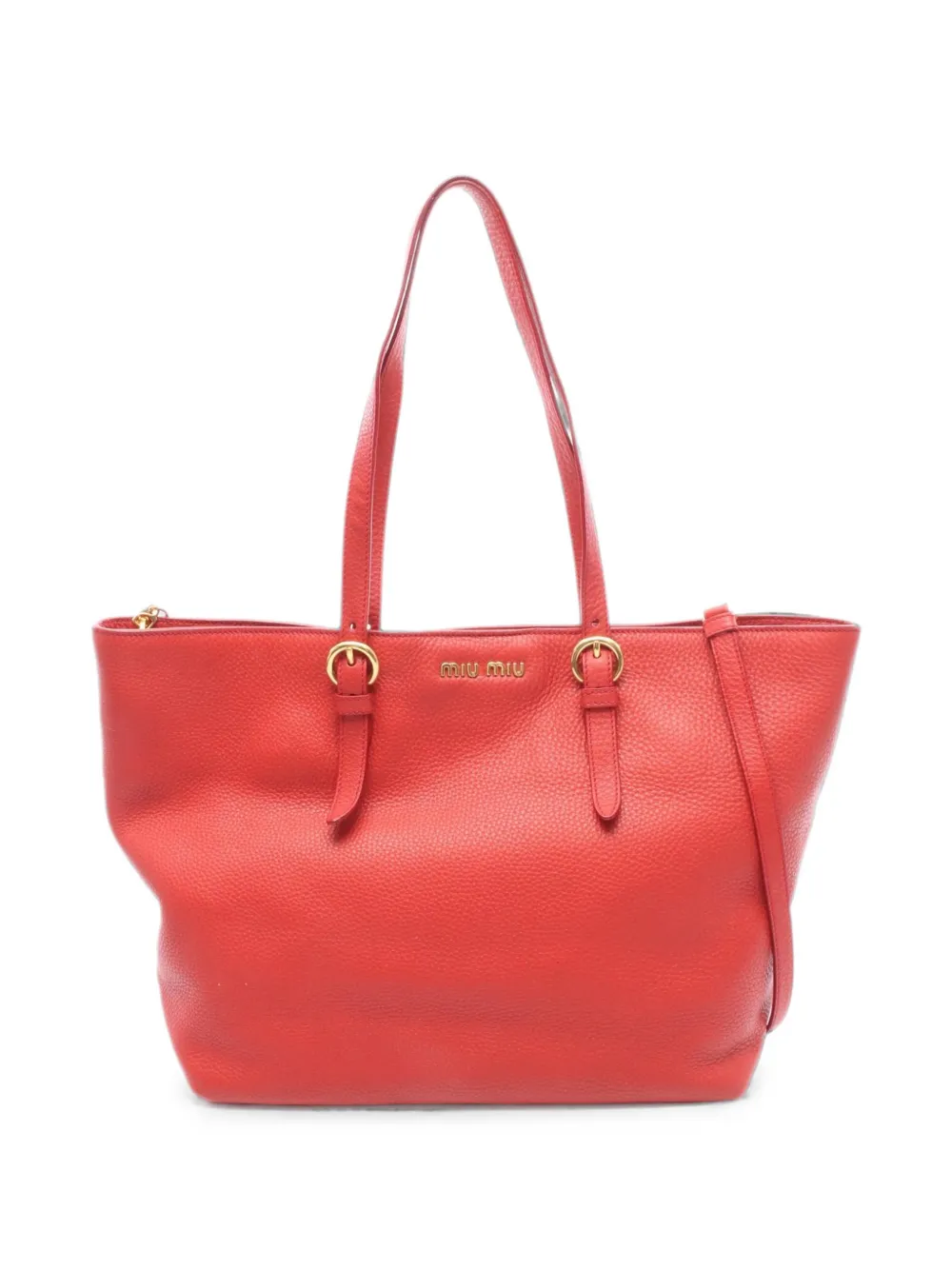 Miu Miu Pre-Owned 2010s Vitello Daino tote bag - Rosso