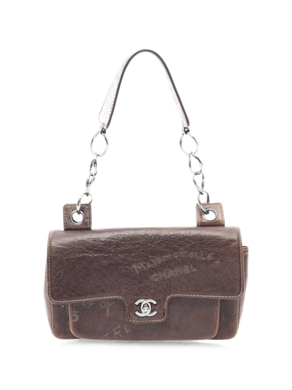 CHANEL Pre-Owned 2003-2004 Graffiti Flap shoulder bag - Marrone