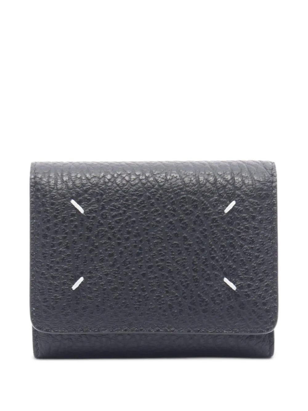 Maison Martin Margiela Pre-Owned 2020s Four Stitch trifold leather wallet - Nero