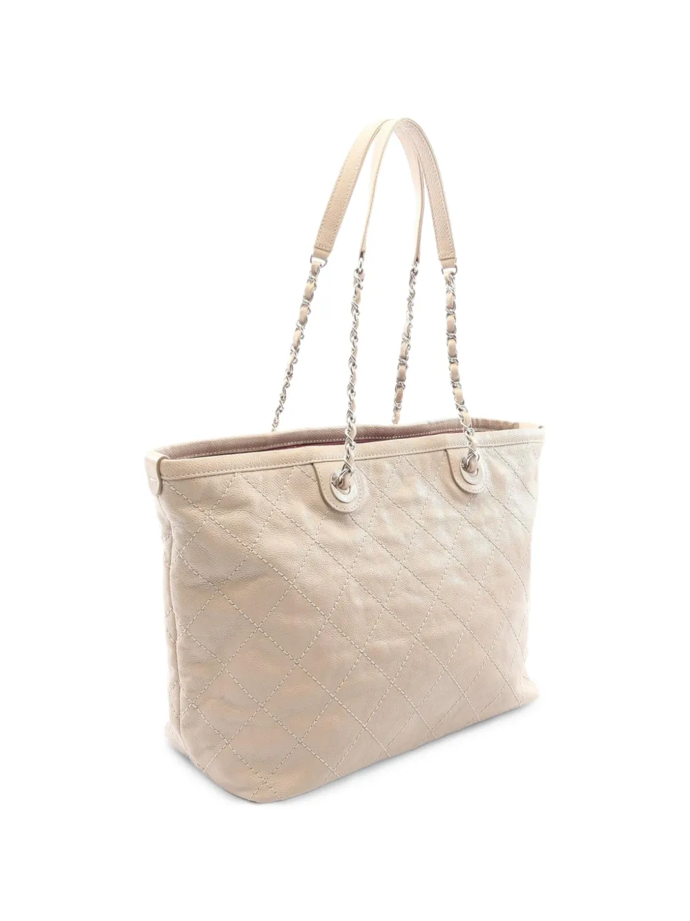 CHANEL Pre-Owned 2014-2015 Wild Stitch Caviar-leather tote bag - Neutrals