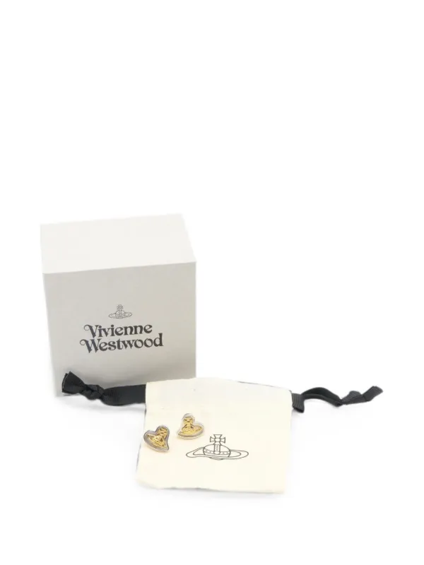 【新品未使用】Vivienne Westwood ハートオーブピアス Vivienne Westwood Pre-Owned オーブ ハート ピアス | シルバートーン