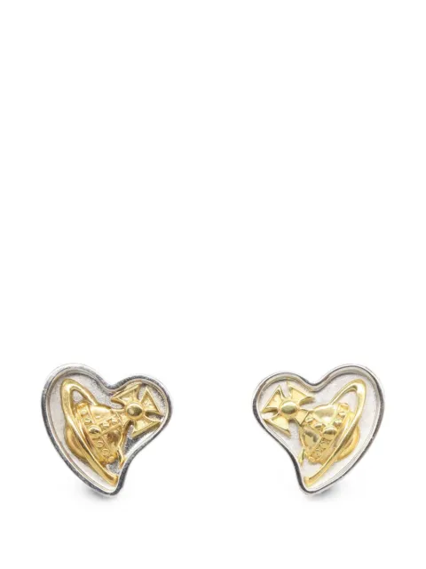 Vivienne Westwood Pre-Owned Orb heart-shaped earrings