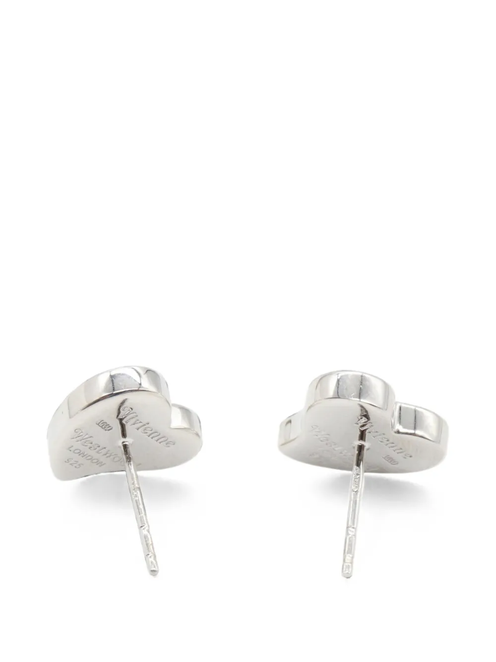 Vivienne Westwood Pre-owned Orb Heart-shaped Earrings in Silver, view 3