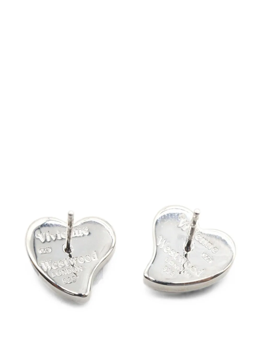 Vivienne Westwood Pre-owned Orb Heart-shaped Earrings in Silver, view 4