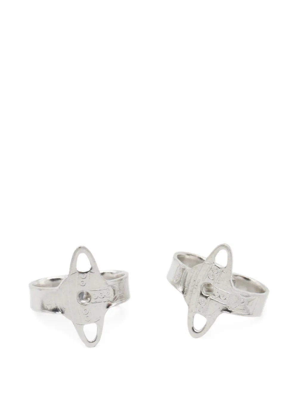Vivienne Westwood Pre-owned Orb Heart-shaped Earrings in Silver, view 5