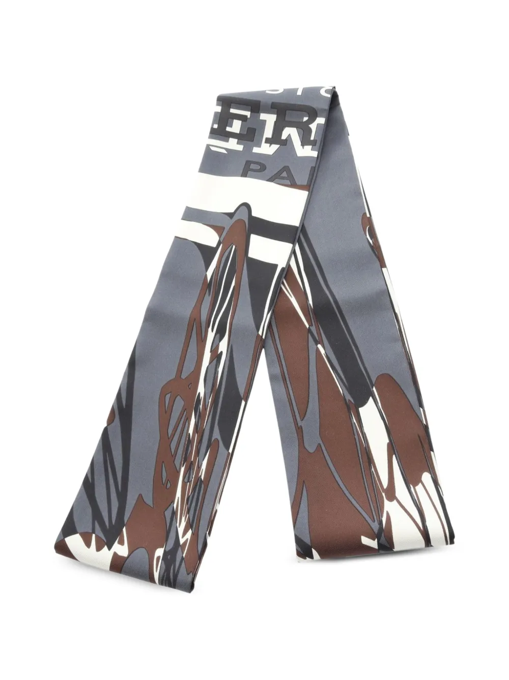 Hermès Pre-Owned 2010s Caleche Elastique scarf - Grau