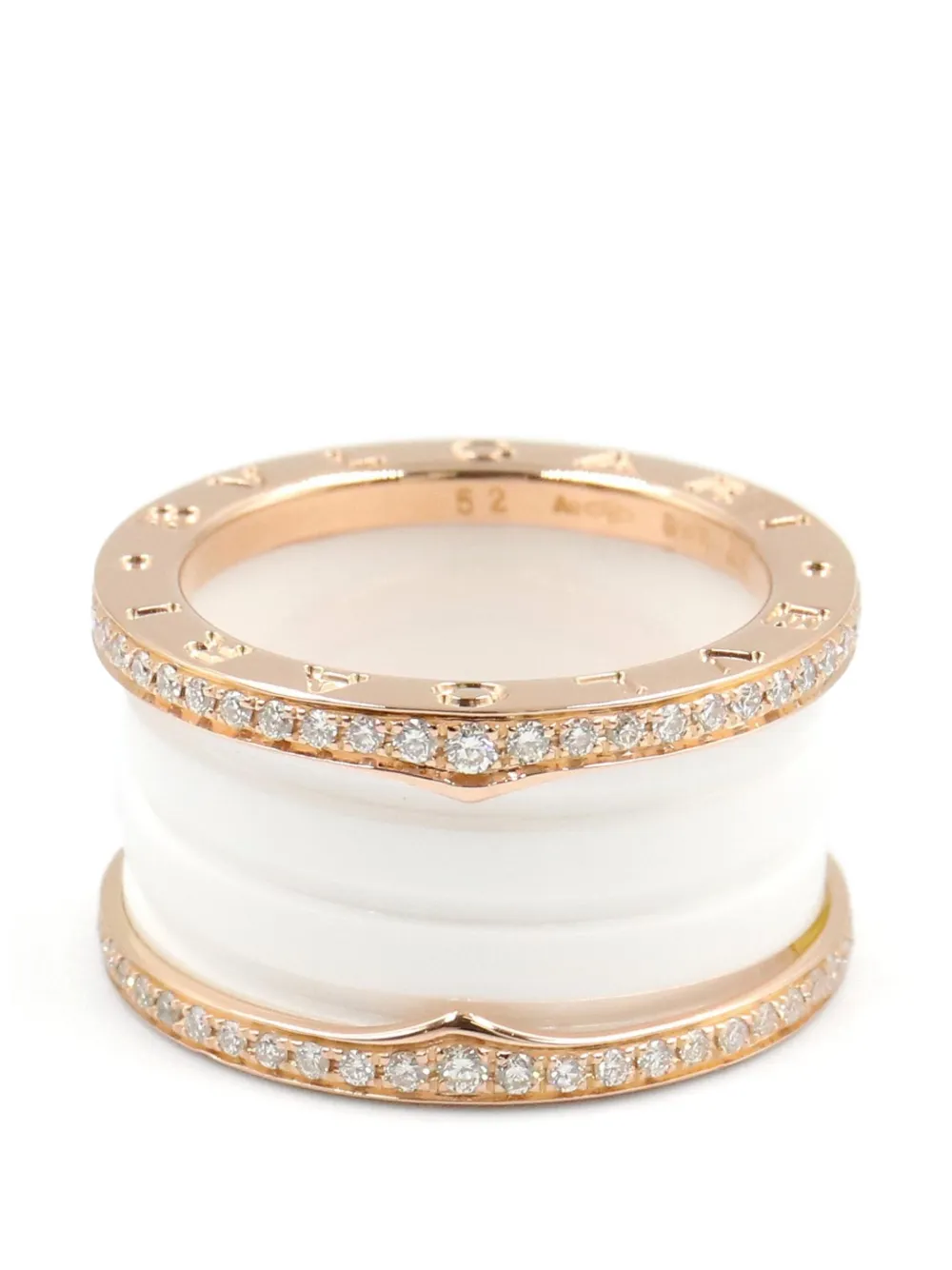 Bvlgari Pre-Owned 2010s B-zero1 diamond ring - Rosa