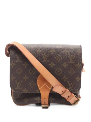 Louis Vuitton Pre-Owned 1985 Cartesier GM Monogram Shoulder Bag