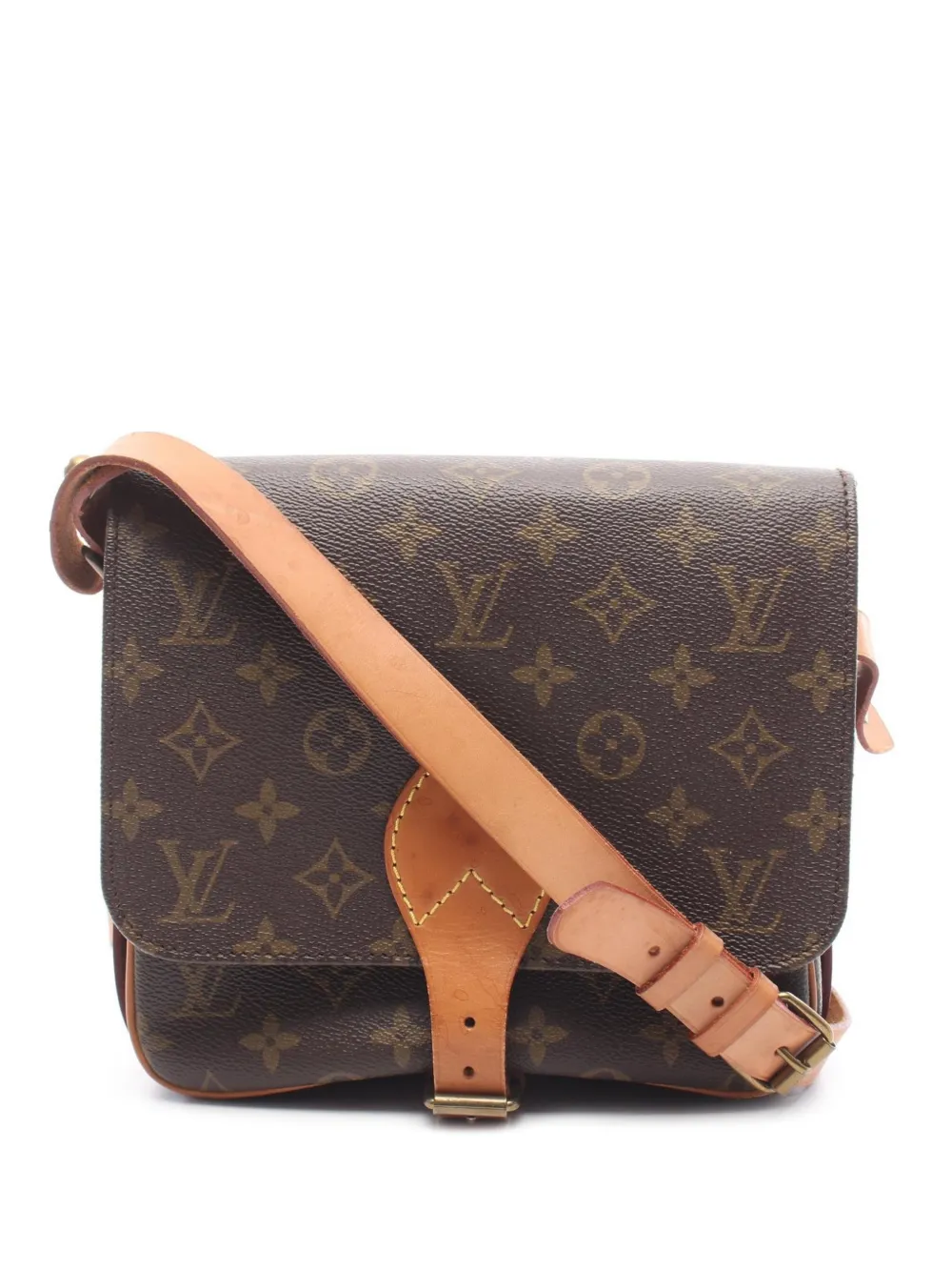 Louis Vuitton Pre-Owned 1990 MM Cartesier Monogram shoulder bag - Brown