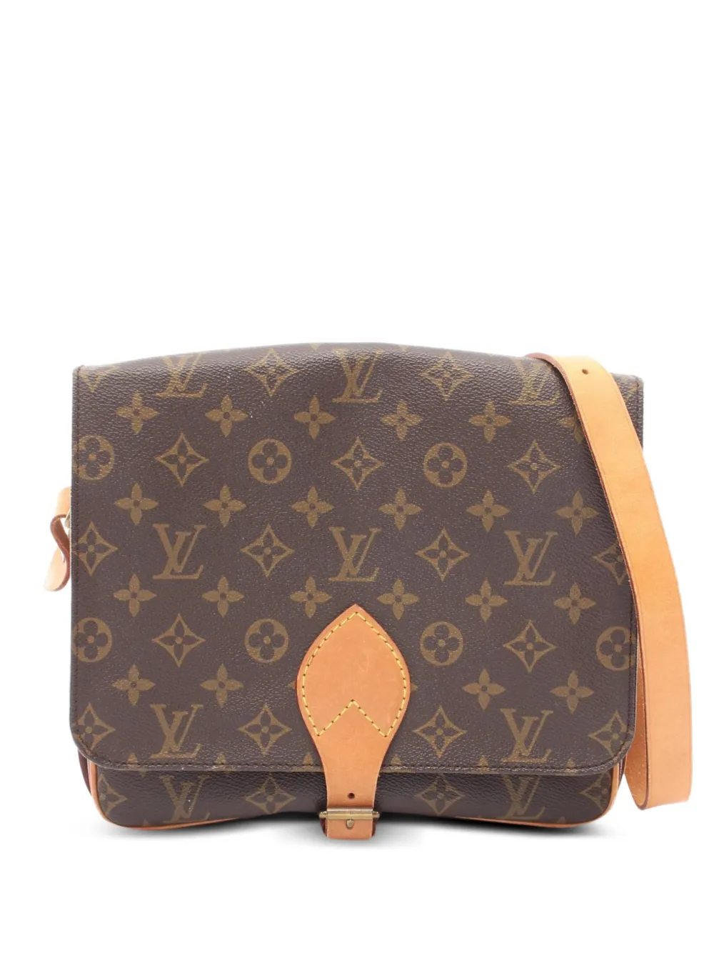 Louis Vuitton Pre-Owned 1993 GM Cartesier Monogram canvas shoulder bag - Braun