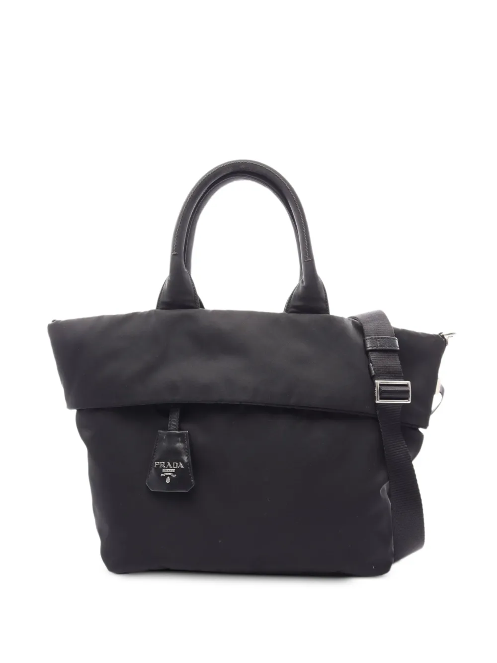 Prada Pre-Owned 2010s reversible nylon handbag - Nero