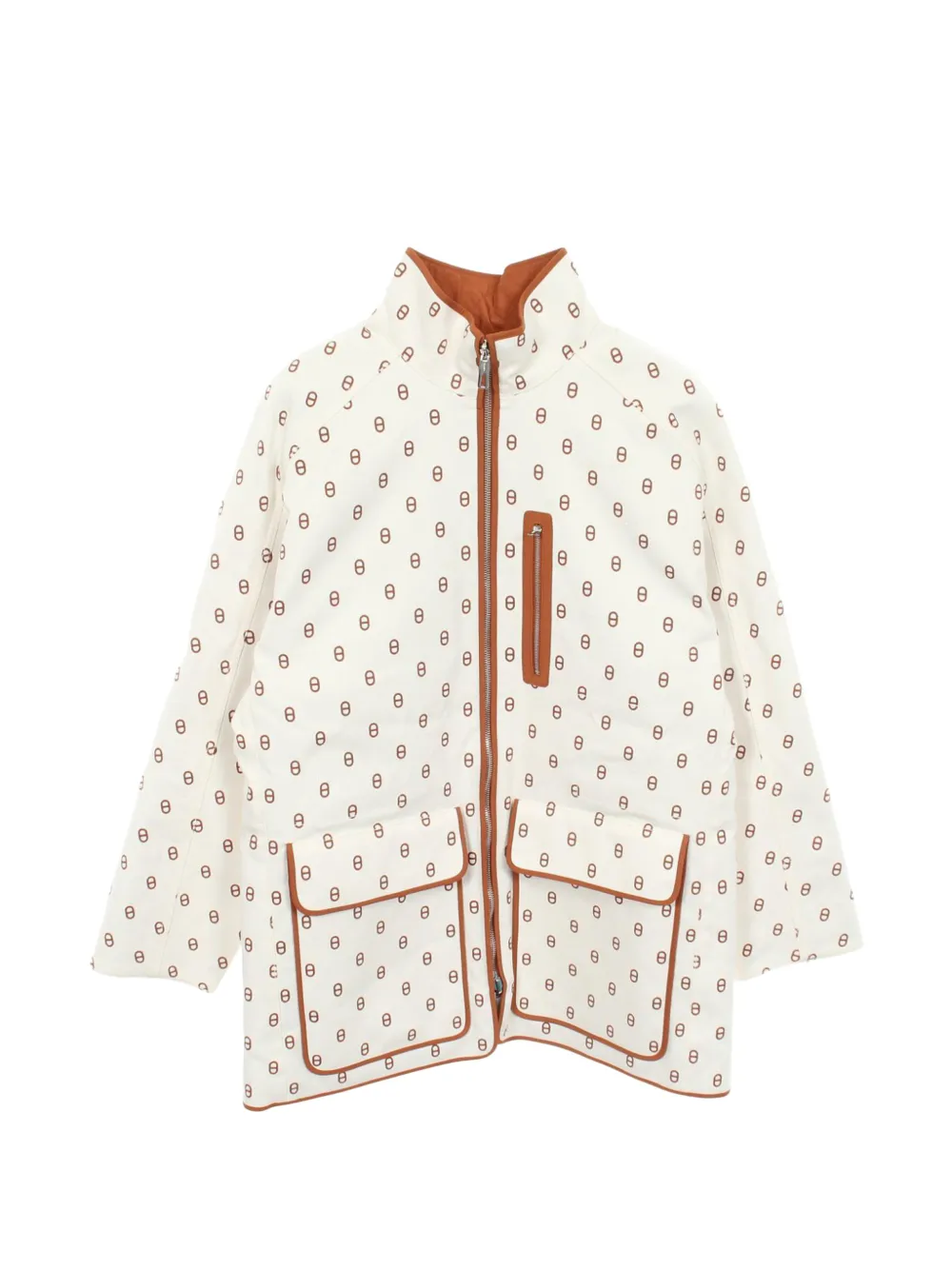 Hermès Pre-Owned Cappotto reversibile Chaine d'Ancre - Bianco
