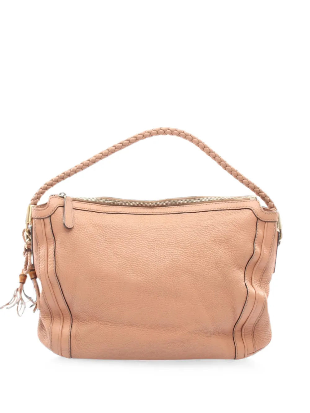 Gucci Pre-Owned 2000s Bella braided-handle leather shoulder bag - Rosa