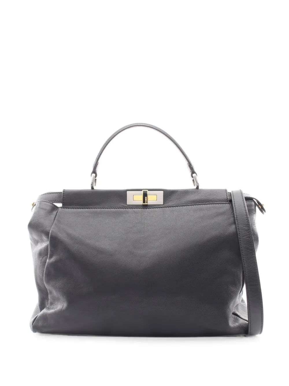 Fendi Pre-Owned 2010s large Peekaboo tote bag - Nero