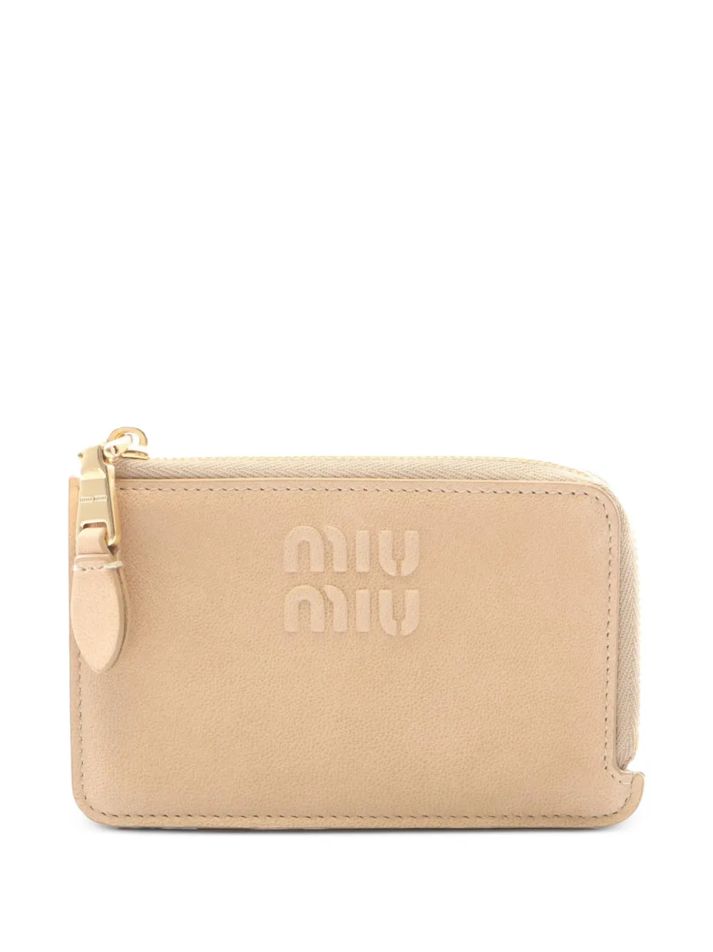 Miu Miu Pre-owned 20s Nappa Leather Wallet in Neutrals