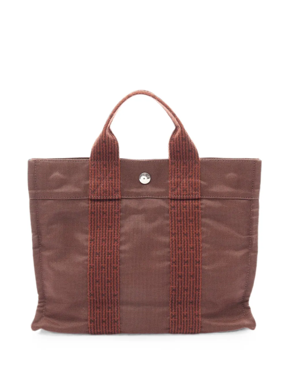 Pre-owned Hermes 2010s Pm Yale Line Tote Bag In Brown
