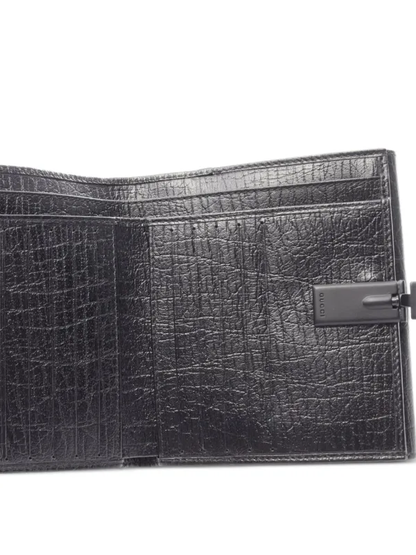 Gucci Pre-Owned バンブー 二つ折り財布 | ブラック | FARFETCH JP