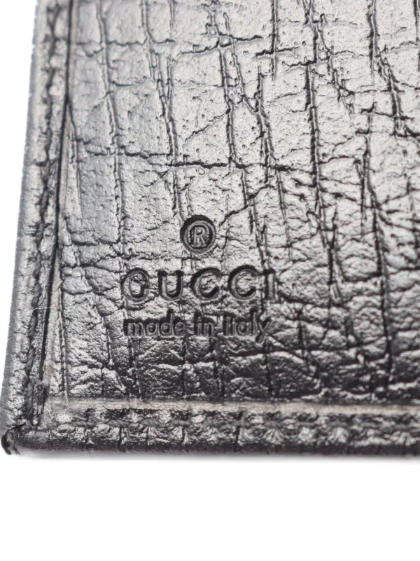 Gucci Pre-Owned バンブー 二つ折り財布 | ブラック | FARFETCH JP