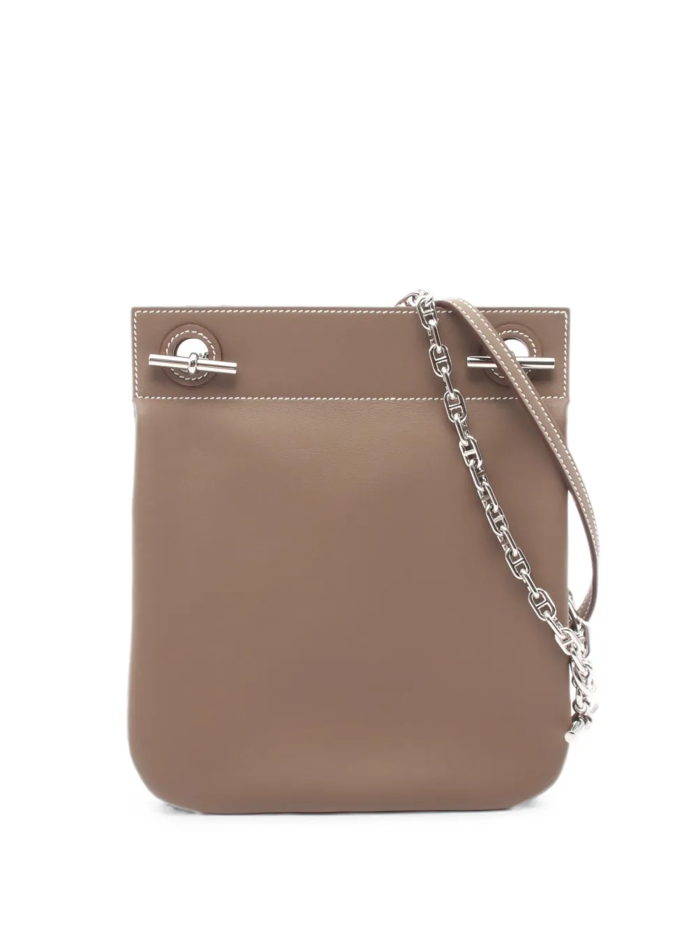 Hermès Pre-Owned Cricketis Schultertasche mit Kette - Nude