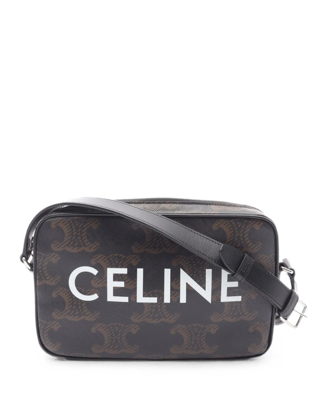 Celine Pre-Owned 2010s Triomphe messenger bag - Black