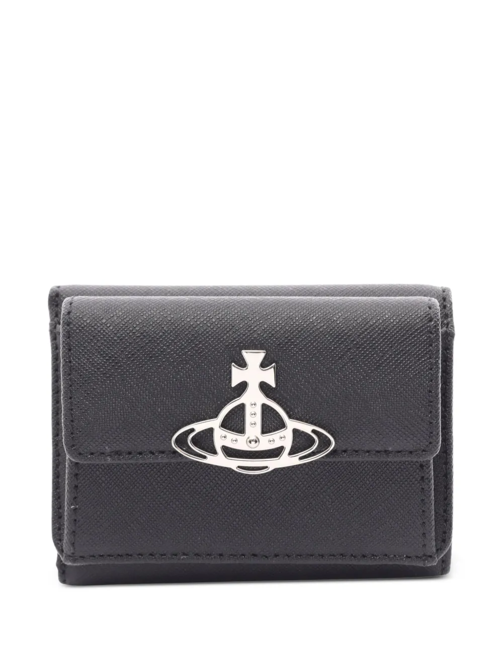 Vivienne Westwood Pre-Owned 2000s Orb trifold wallet - Nero
