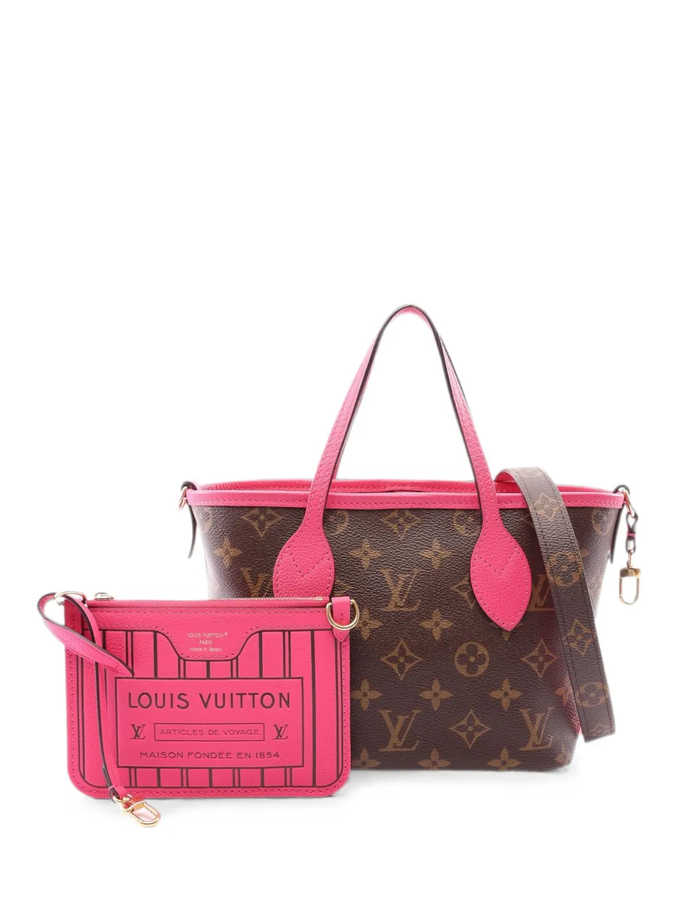 Louis Vuitton Pre-Owned 2021 BB Neverfull Inside Out tote bag - Marrone