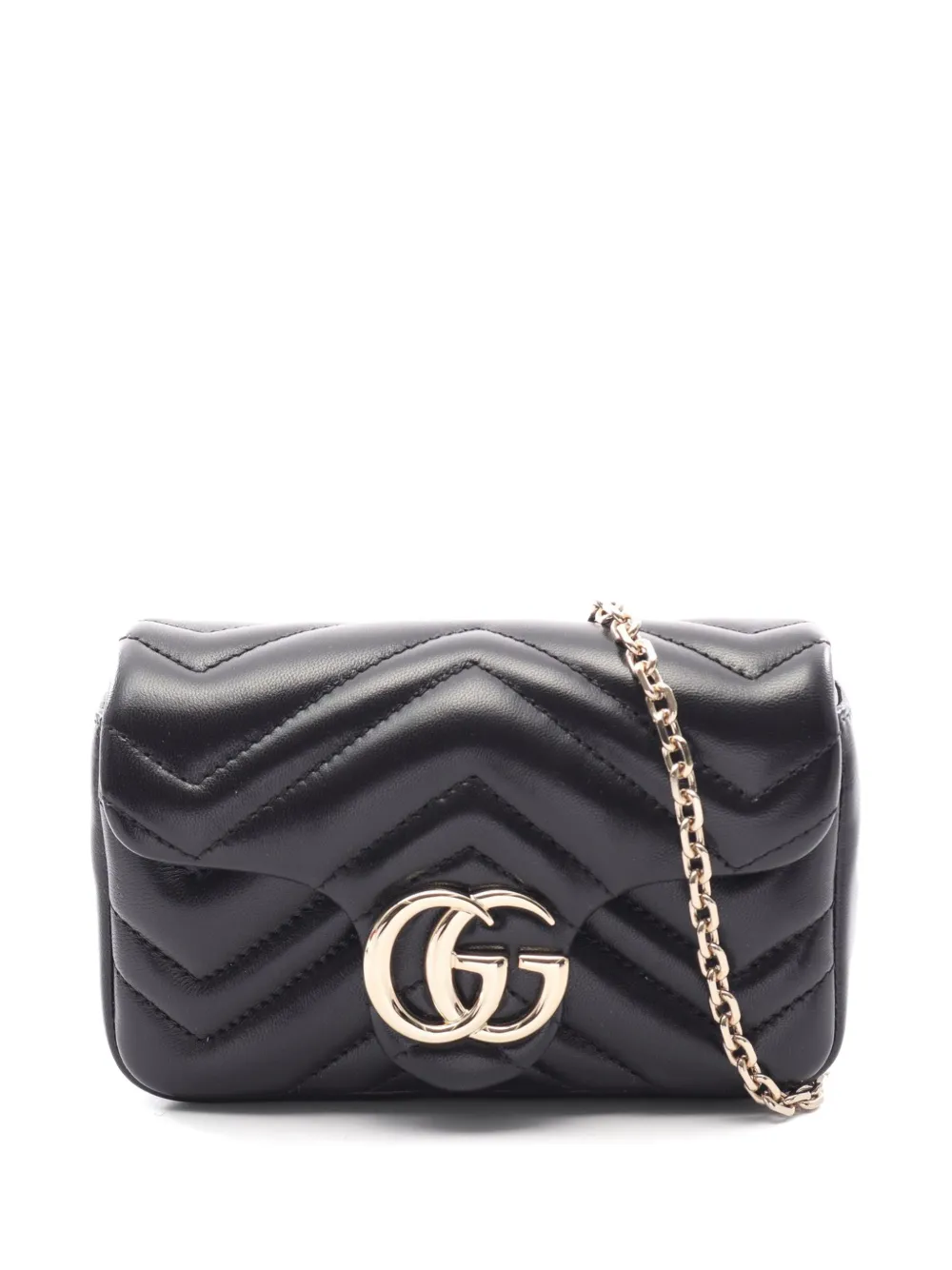 Gucci Pre-Owned GG Marmont matelassé shoulder bag - Nero