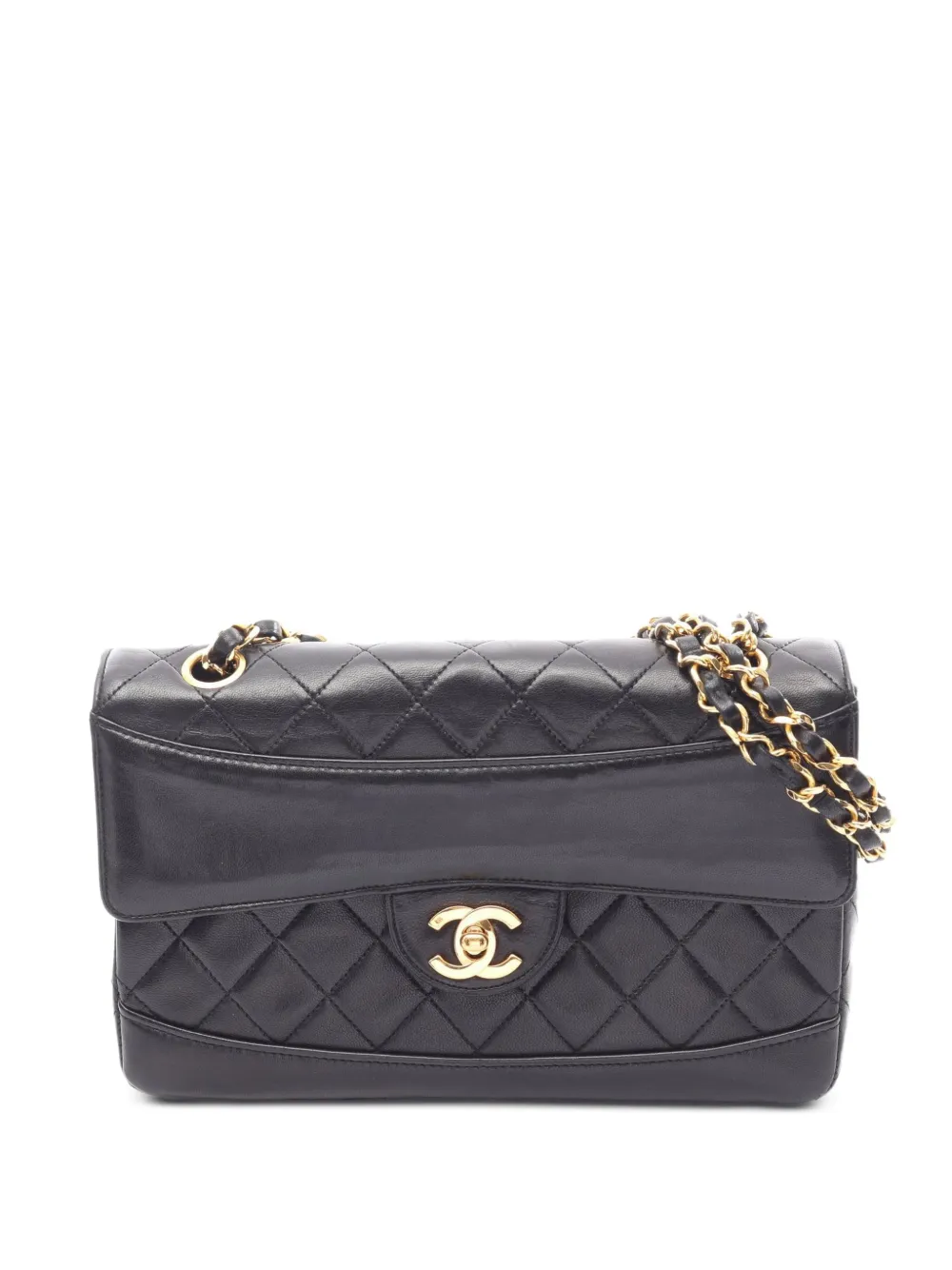 CHANEL Pre-Owned 1989-1991 matelassé shoulder bag - Black