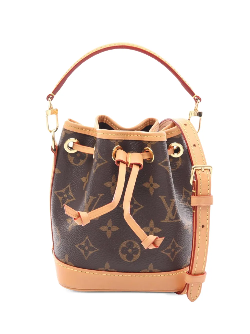 Louis Vuitton Pre-Owned 2021s Nano Noe monogram bucket bag - Marrone