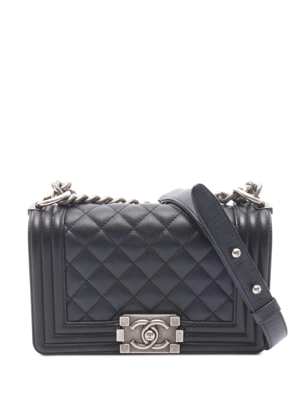 CHANEL Pre-Owned 2019 Boy quilted shoulder bag - Nero