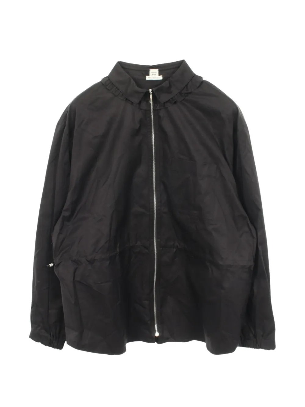 Hermès Pre-Owned 2010s frill zip-up jacket - Schwarz
