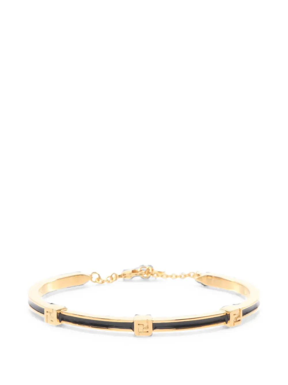 Fendi Pre-Owned Forever FF-logo bracelet - Oro