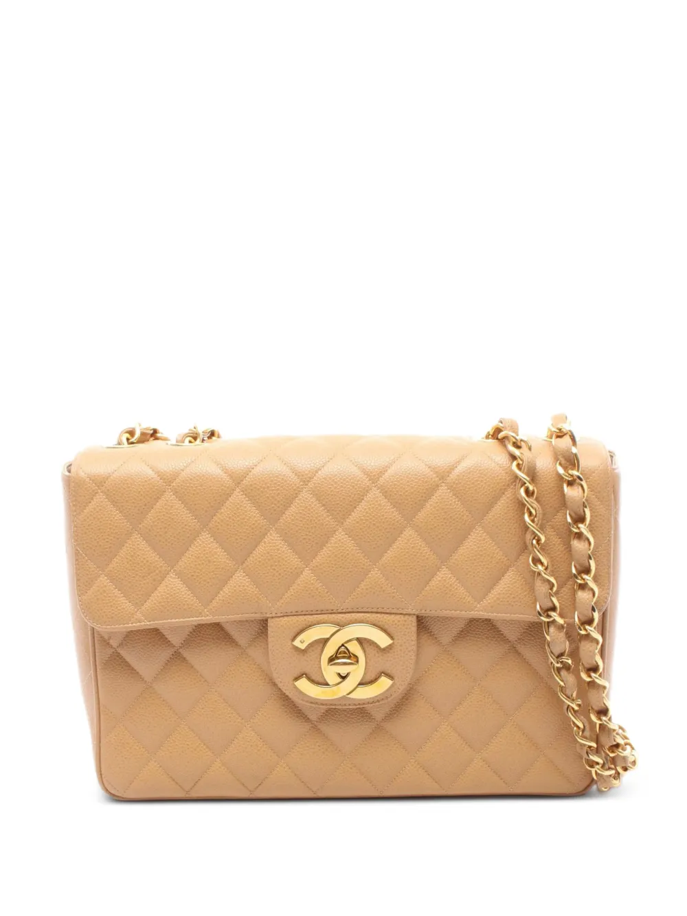 CHANEL Pre-Owned 1994-1996 Decamatlassé shoulder bag - Neutrals
