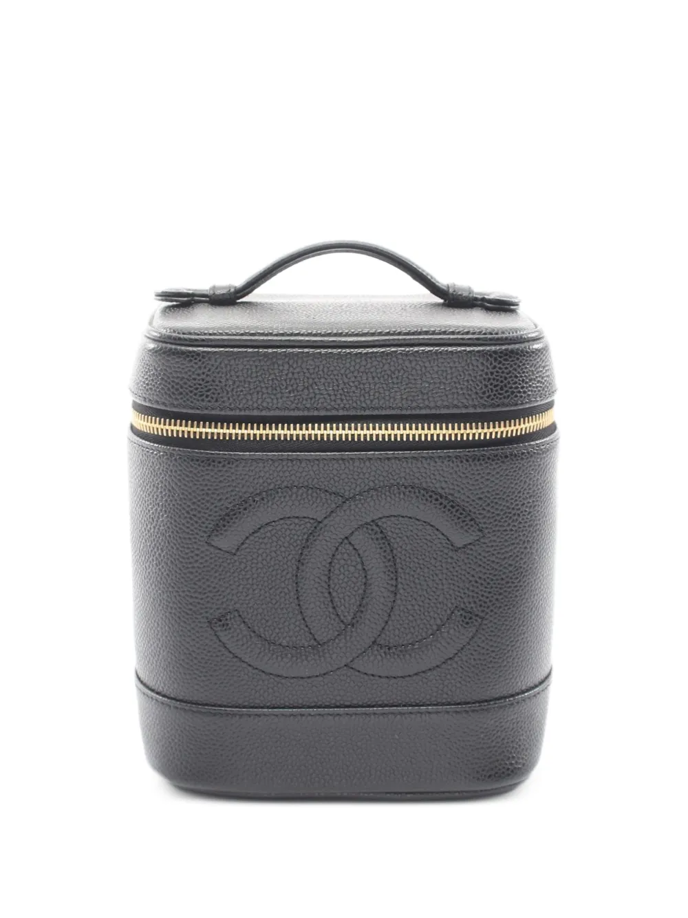 CHANEL Pre-Owned 2002-2003 Coco Mark Vanity handbag - Nero