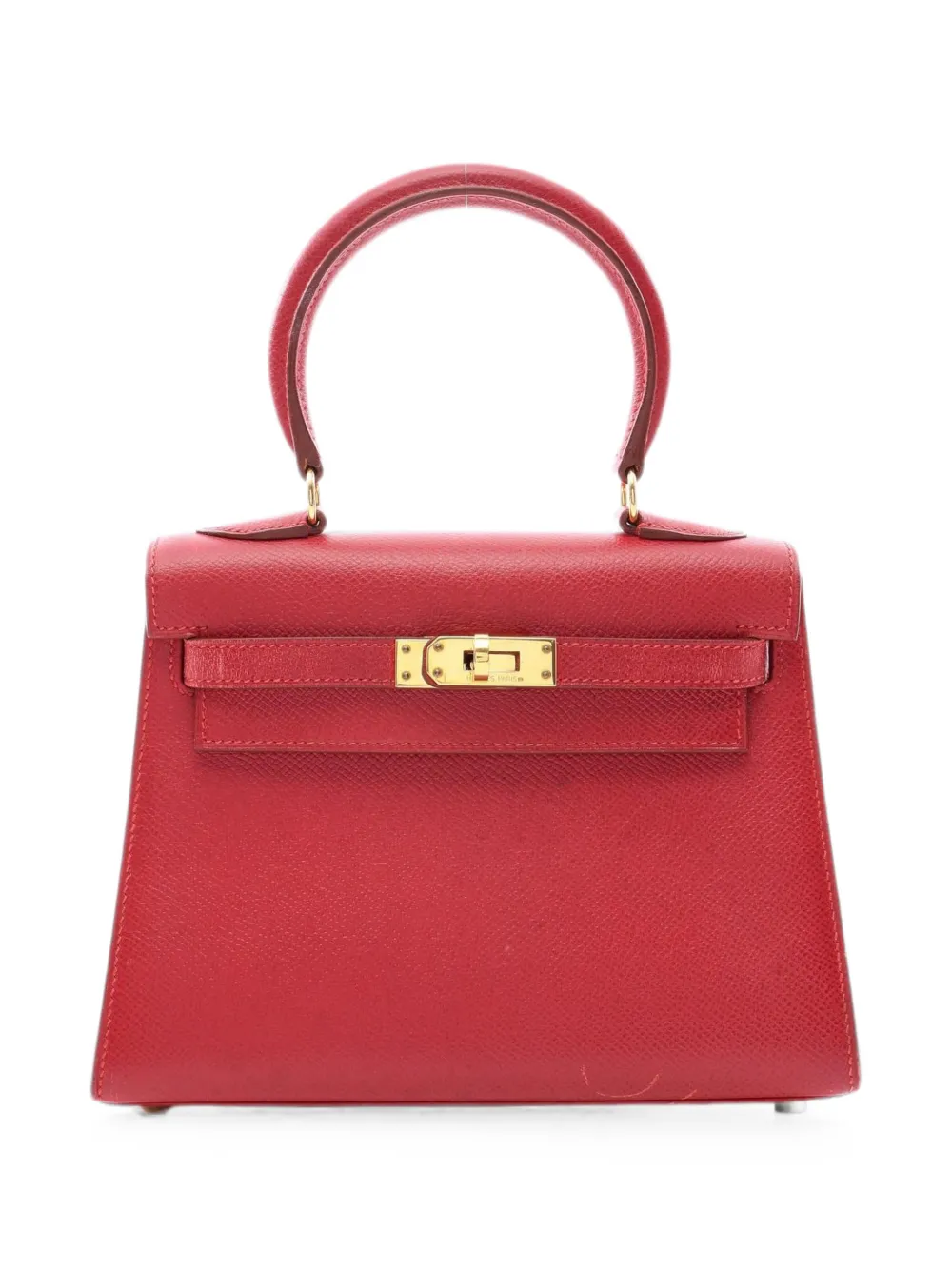 Hermès Pre-Owned 1995 Kelly Courchevel mini bag - Rosso