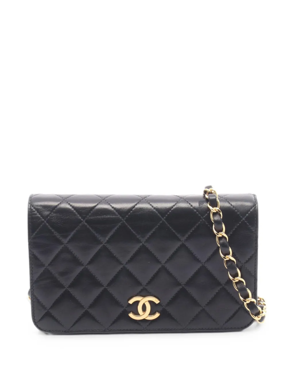 CHANEL Pre-Owned 2000-2002 Matelassé chain shoulder bag - Nero