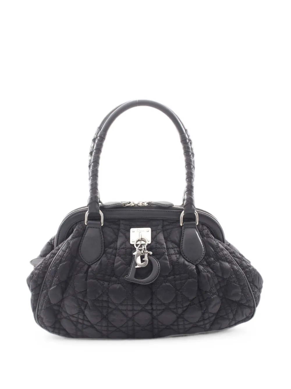 Christian Dior Pre-Owned 2000s Cannage-design tote bag - Black