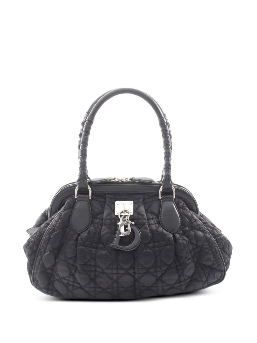 Christian Dior Pre-Owned 2000s Cannage-design tote bag - Black